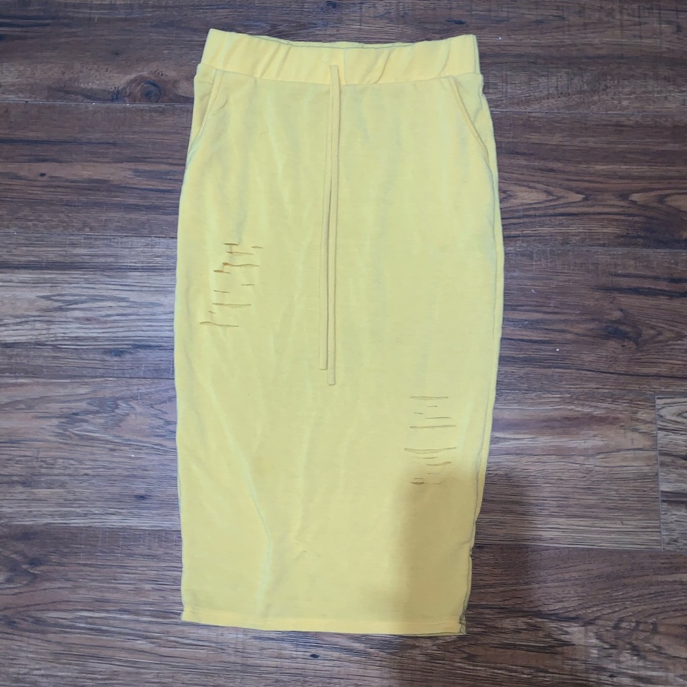 Ripped FashionNova Skirt
